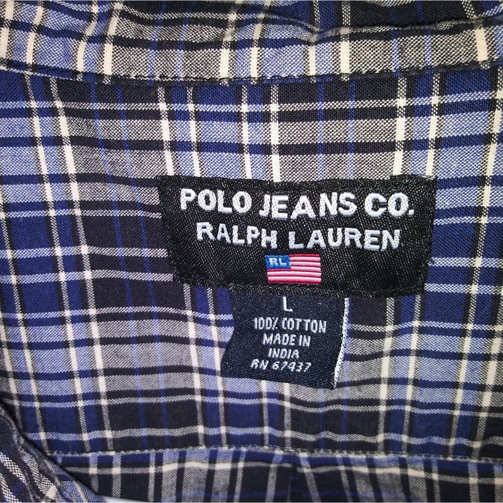 Polo Jeans Co. Men's Long Sleeve Shirt Size L - Picture 4 of 4